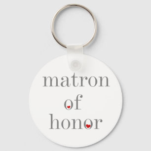 Llavero Matrona gris del texto del honor