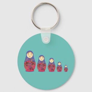 Llavero Matryoshka Doll ~ Anidación rusa / Babushka