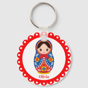 Llavero Matryoshka ruso, cadena de claves para muñecas Nes