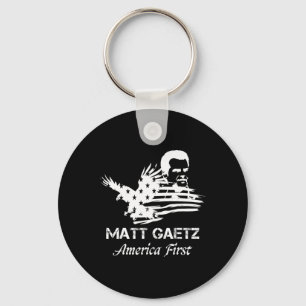 Llavero Matt Gaetz Face American Flag Eagle Trump 2024 Est