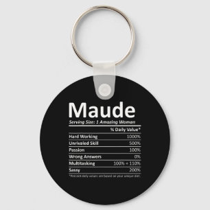 Llavero Maude Nutrition Nombre Personalizado Divertido Nav