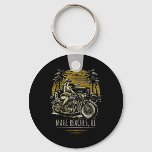Llavero Maui Bei Motocicleta Hawaii Hotrod Vintage Desi