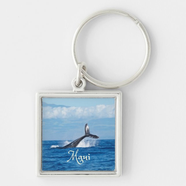 Llavero Maui Hawaii Ocean Whale Tail (Frente)