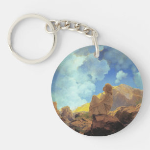 Llavero Maxfield Parrish Mañana 1922 Nube Azul Arte Fino