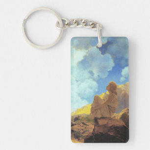 Llavero Maxfield Parrish Mañana 1922 Nube Azul Arte Fino