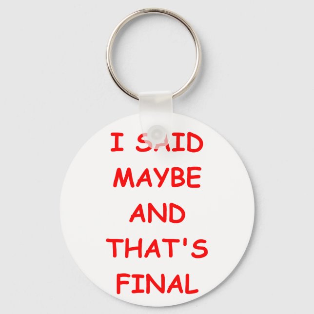 LLAVERO MAYBE (Anverso)