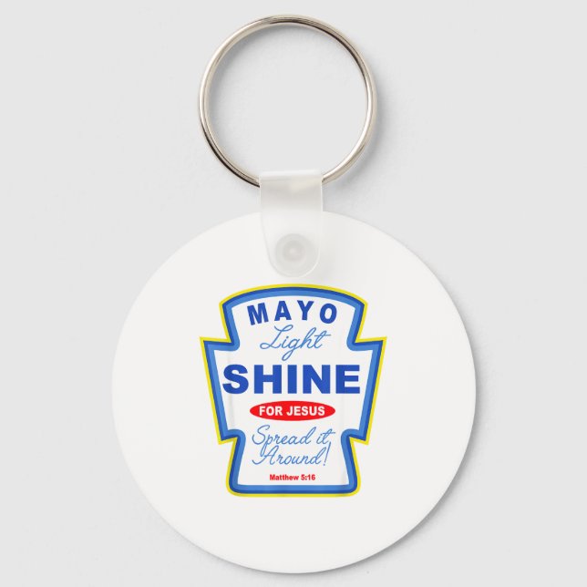 Llavero Mayo Light Shine For Jesus Christian Condiment Gro (Anverso)