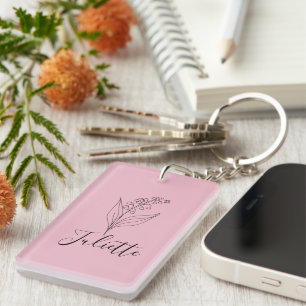 Llavero Mayo personalizado Lily de la Flor de Nacimiento d