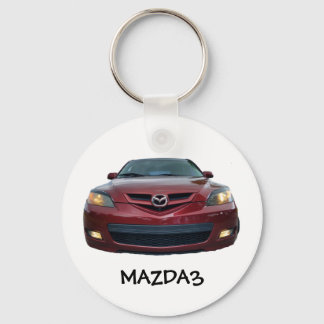 Llavero Mazda3 Button Keychain Mazda 3 frontal sólo