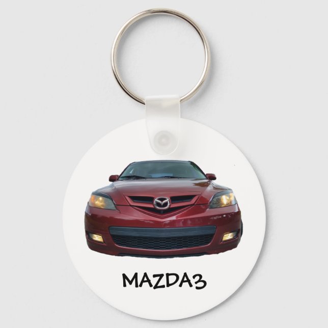 Llavero Mazda3 Button Keychain Mazda 3 frontal sólo (Anverso)