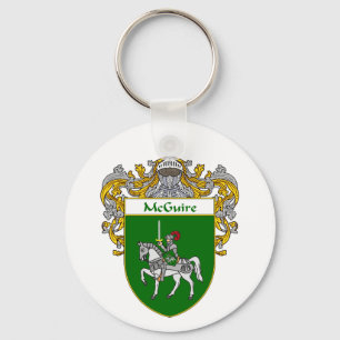 Llavero McGuire Coat of Arms (Mantled)