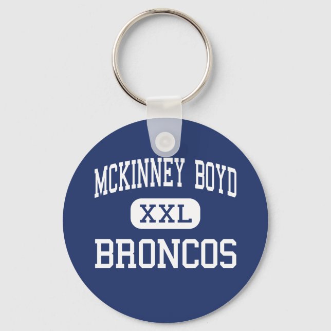 Llavero McKinney Boyd - Broncos - High - McKinney Texas (Anverso)