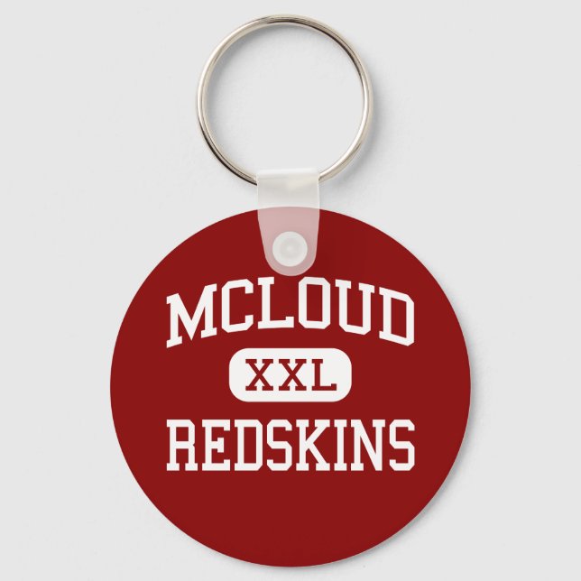 Llavero McLoud - Redskins - High School - McLoud Oklahoma (Anverso)