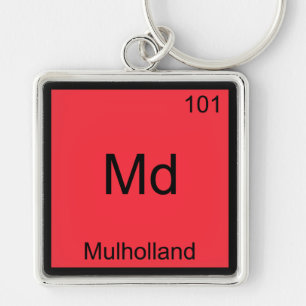 Llavero Md - Mulholland Camiseta de símbolo de elemento de