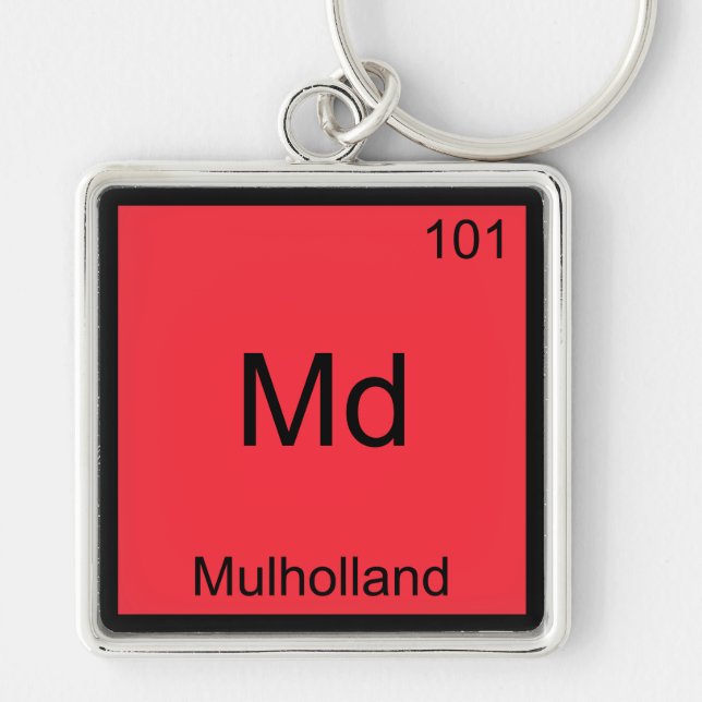 Llavero Md - Mulholland Camiseta de símbolo de elemento de (Frente)