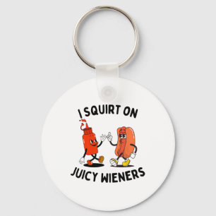 Llavero Me Arrepito Con Juicy Wieners Divertido Perro Cali