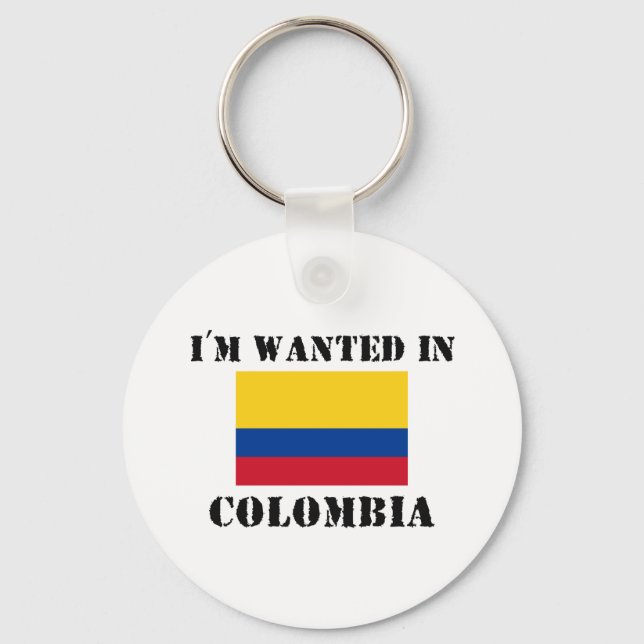 Llavero Me buscan en Colombia (Anverso)