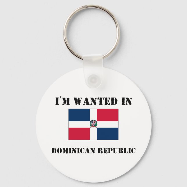 Llavero Me buscan en República Dominicana (Anverso)