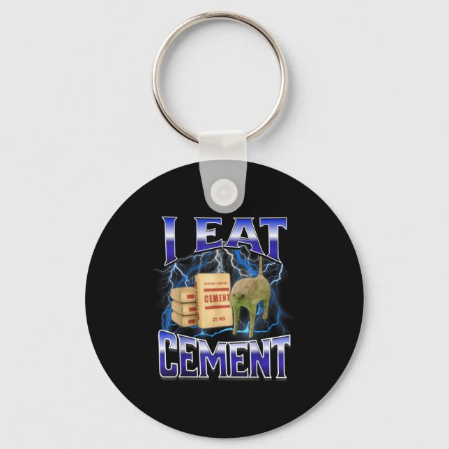 Llavero Me Como Cement Gracioso Cat Memes Internet Gracios (Anverso)