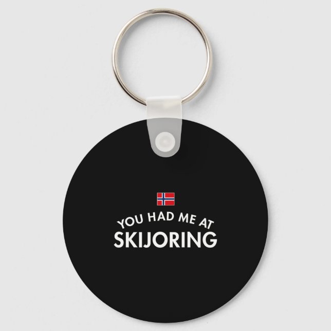 Llavero Me conquistaste con skijoring  (Anverso)