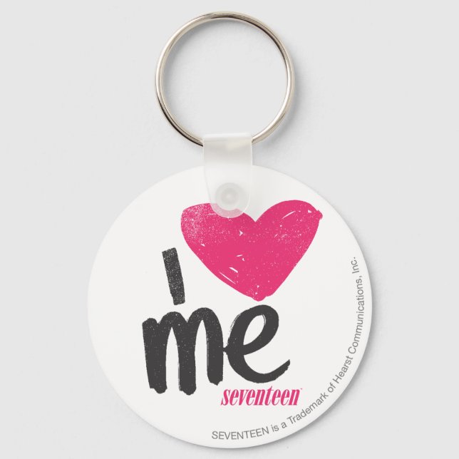 Llavero Me Corazón Magenta (Anverso)