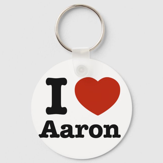 Llavero Me encanta Aaron (Anverso)