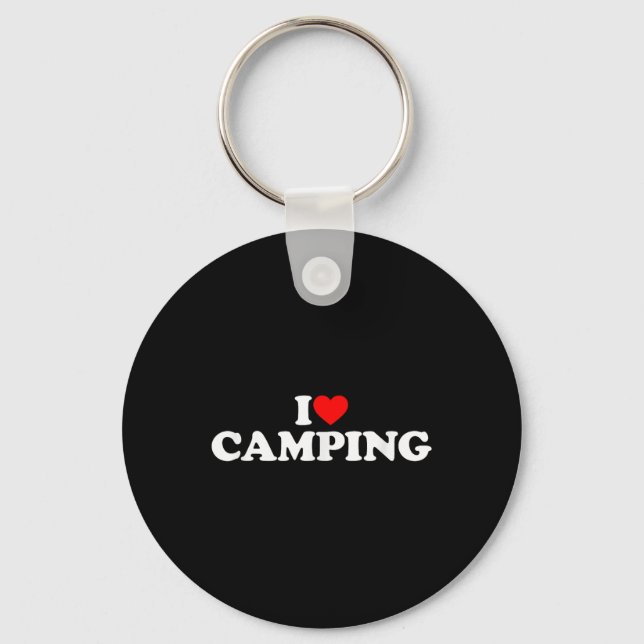 Llavero Me encanta acampar  (Anverso)