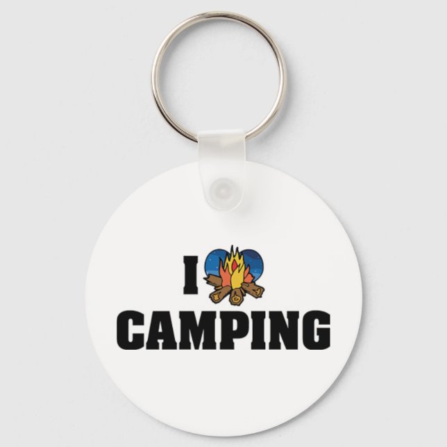 Llavero Me Encanta Acampar (Anverso)