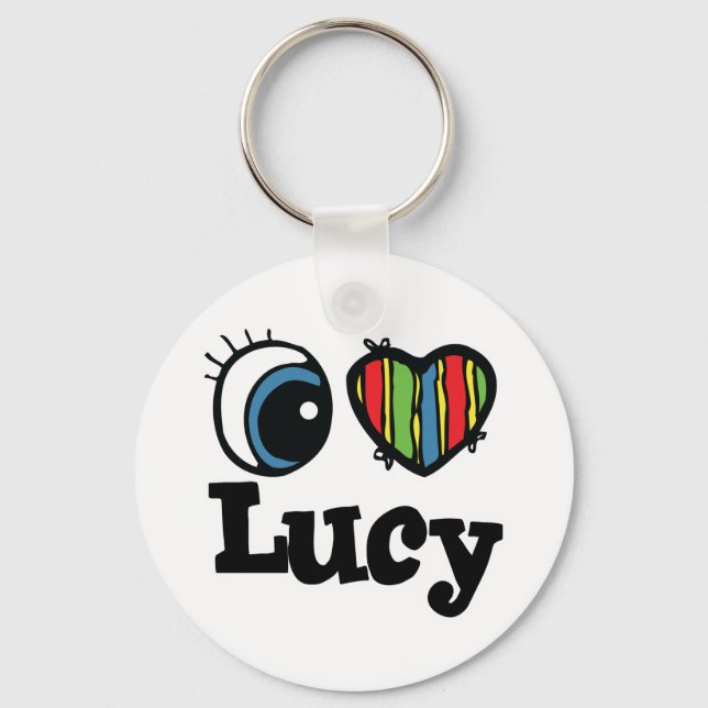 Llavero Me encanta (amo) Lucy (Anverso)