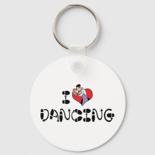 Llavero Me encanta bailar con corazón - Amante del baile