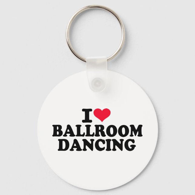 Llavero Me encanta bailar en la sala de baile (Anverso)