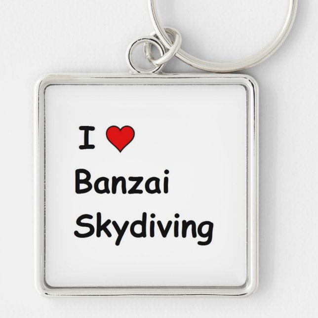 Llavero Me Encanta Banzai Skydiving (Frente)