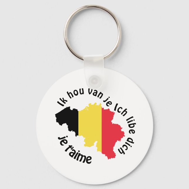 Llavero me encanta belgium (Anverso)