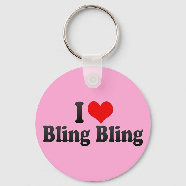 Llavero Me encanta Bling Bling (Anverso)