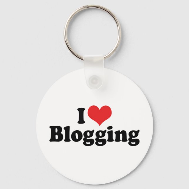 Llavero Me encanta bloguear (Anverso)