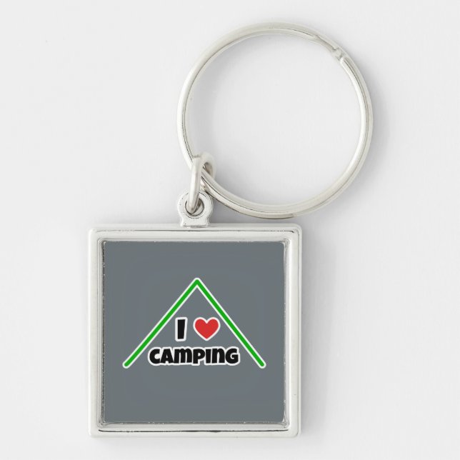 Llavero Me encanta Camping (Frente)