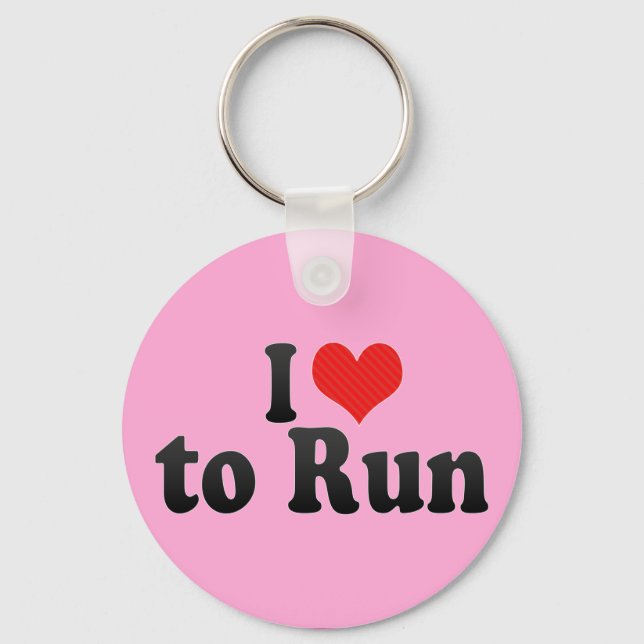 Llavero Me encanta correr (Anverso)