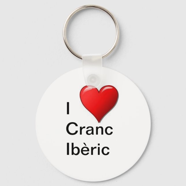 Llavero Me encanta Cranc Ibèric (Anverso)