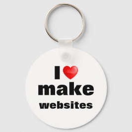 Llavero Me encanta crear sitios web