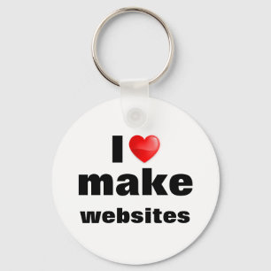 Llavero Me encanta crear sitios web