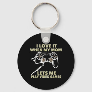 Llavero Me Encanta Cuando Mi Mamá Me Deja Jugar Videojuego