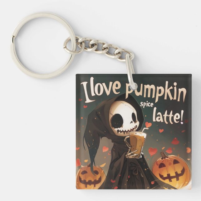 Llavero Me encanta el arte digital lata de especias de cal (Frente)