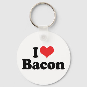 Llavero Me encanta el Bacon del Corazón - Bacon Lover