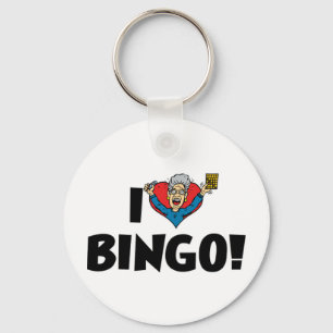 Llavero ¡Me Encanta El Bingo Del Corazón! - Bingo Lovers