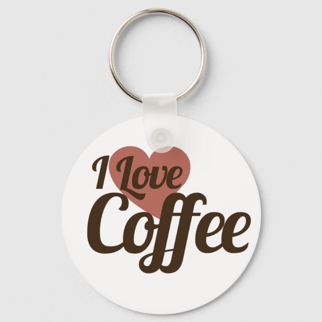 Llavero Me encanta el café (Anverso)