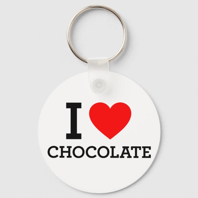 Llavero Me encanta el chocolate (Anverso)