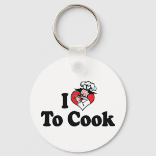 Llavero Me Encanta El Corazón Para Cocinar - Chef Baker Co