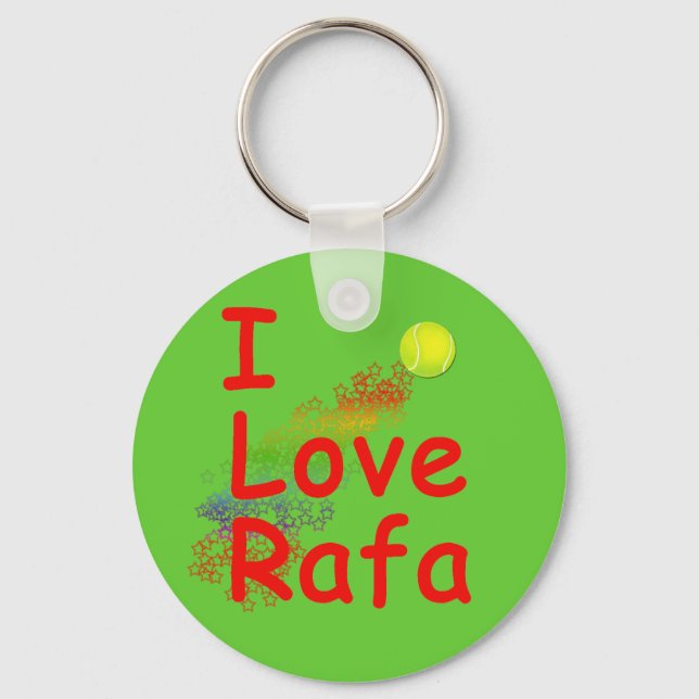 Llavero Me encanta el diseño de tenis de Rafa (Anverso)