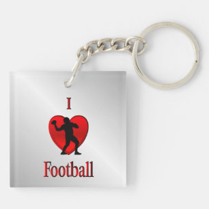 Llavero Me encanta el fútbol americano