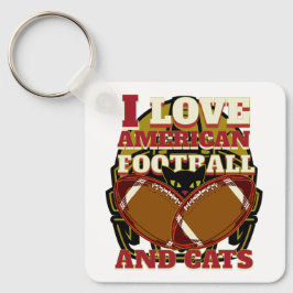 LLAVERO ME ENCANTA EL FÚTBOL Y LOS GATOS ESTADOUNIDENSES